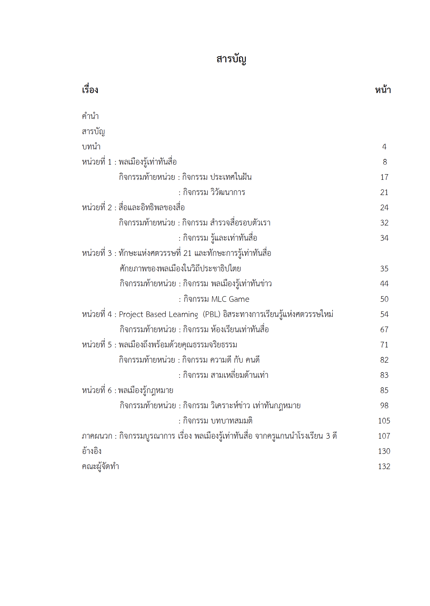 ชุดฝึกอบรมพลเมืองรู้เท่าทันสื่อ พัฒนาความเป็นพลเมืองในวิถีประชาธิปไตย